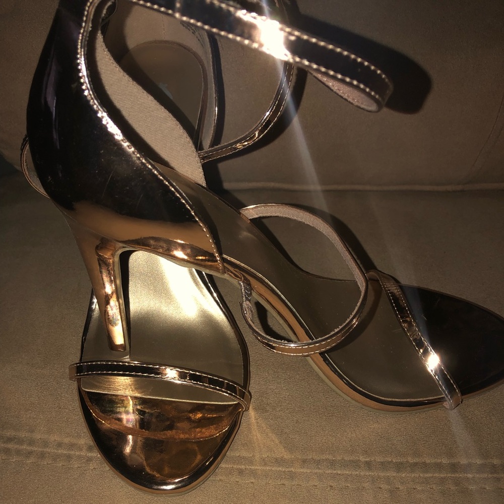 Rose Gold High Heels Size 10. New with tag.